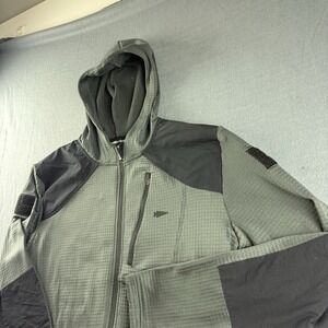 Goruck Jacket Men's M Jacket Grid Fleece Full Zip USA Polartec Vintage Huckberry